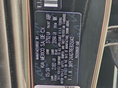 2024 Kia Forte LXS