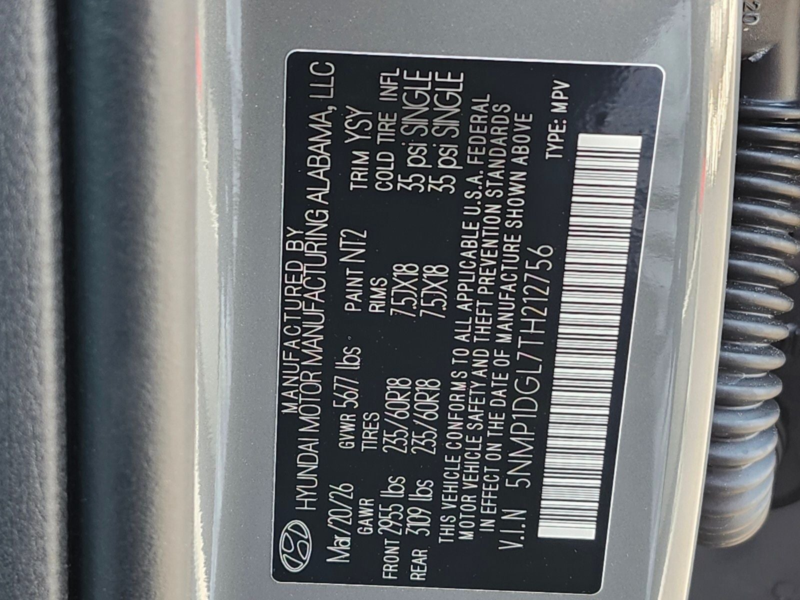 2026 Hyundai SANTA FE SE