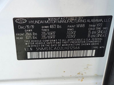 2020 Hyundai SANTA FE SEL