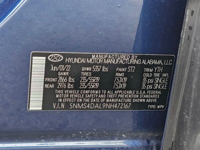 2022 Hyundai SANTA FE Limited