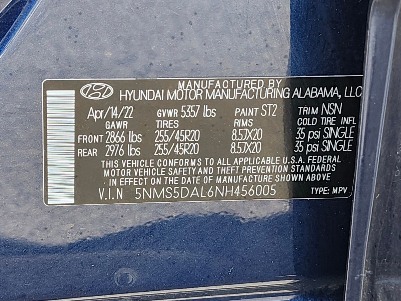 2022 Hyundai SANTA FE Calligraphy
