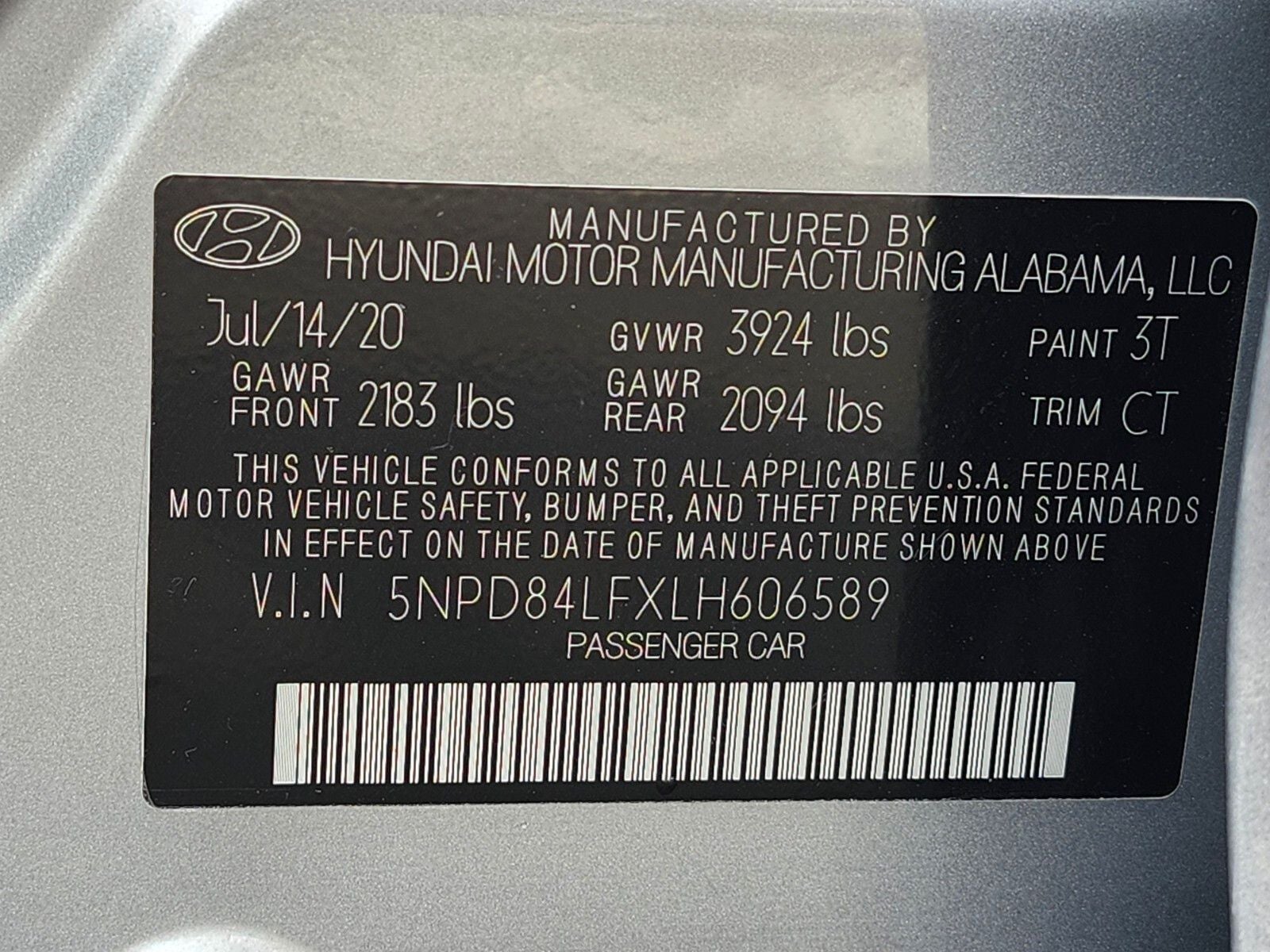 2020 Hyundai ELANTRA SEL