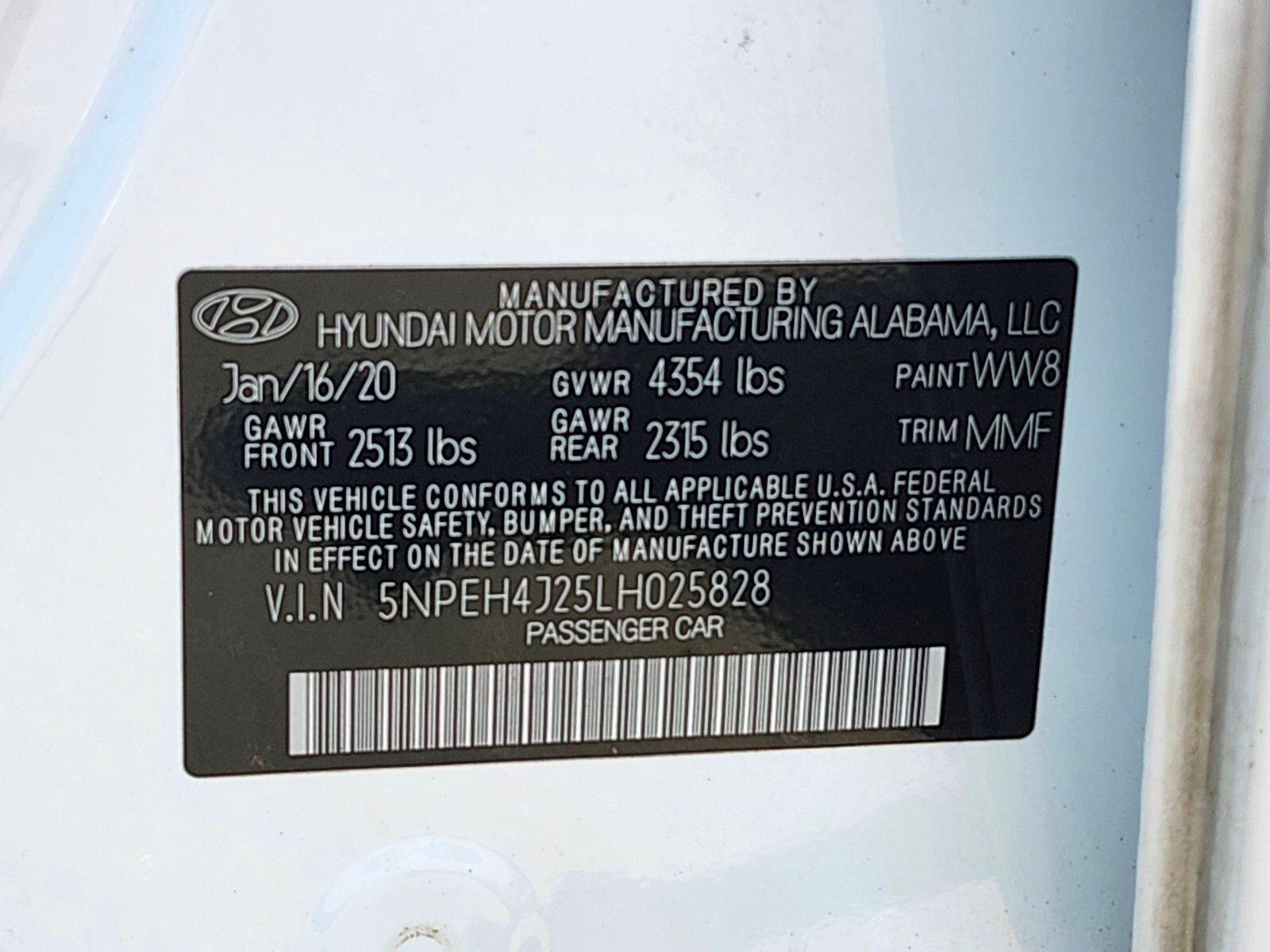2020 Hyundai SONATA Limited