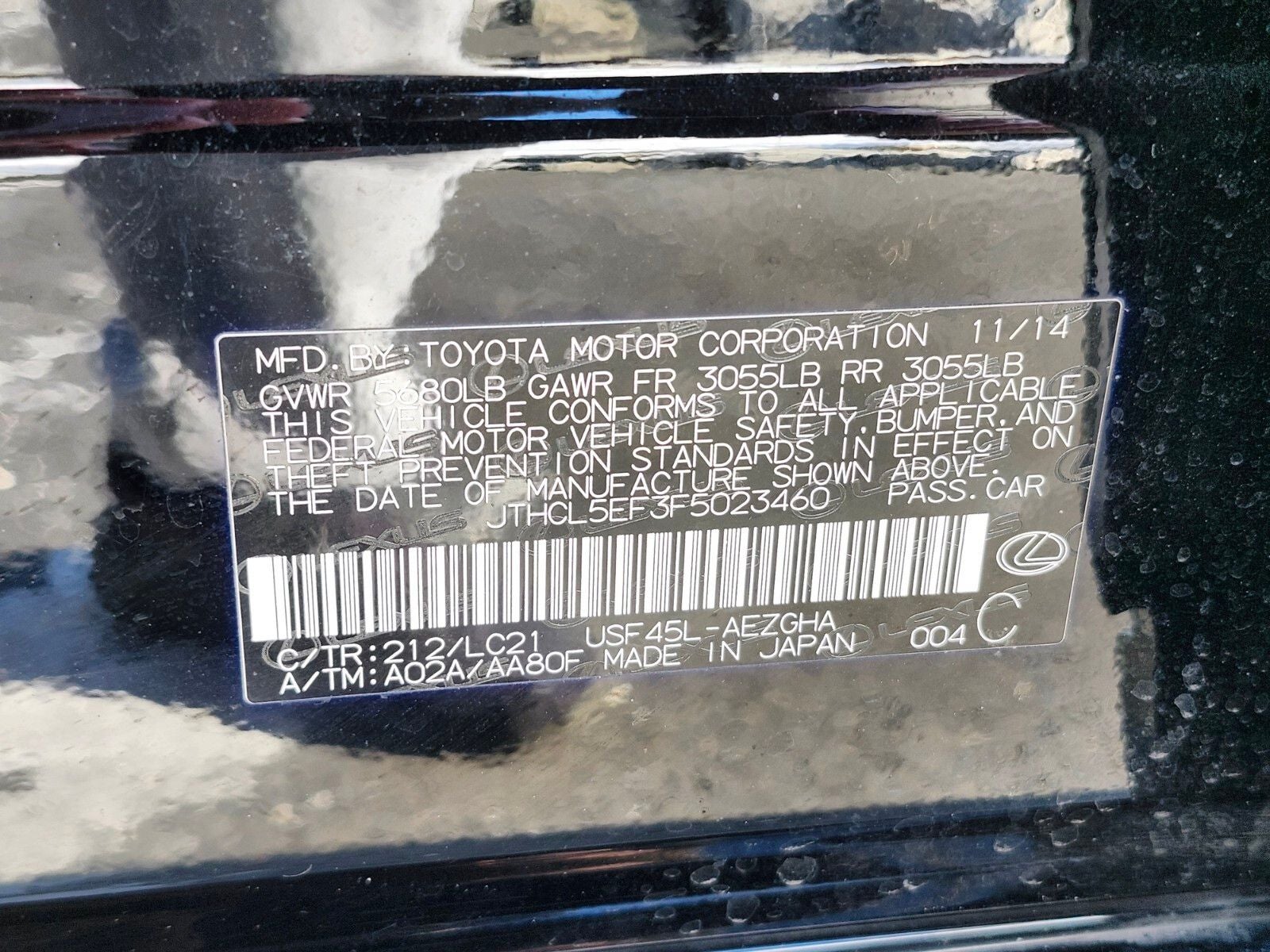 2015 Lexus LS 460 F SPORT