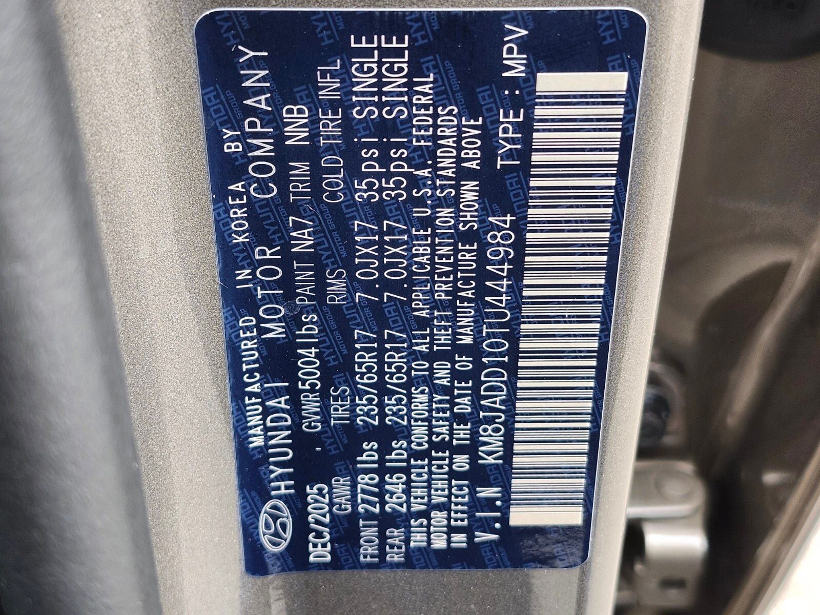 2026 Hyundai TUCSON HYBRID Blue SE