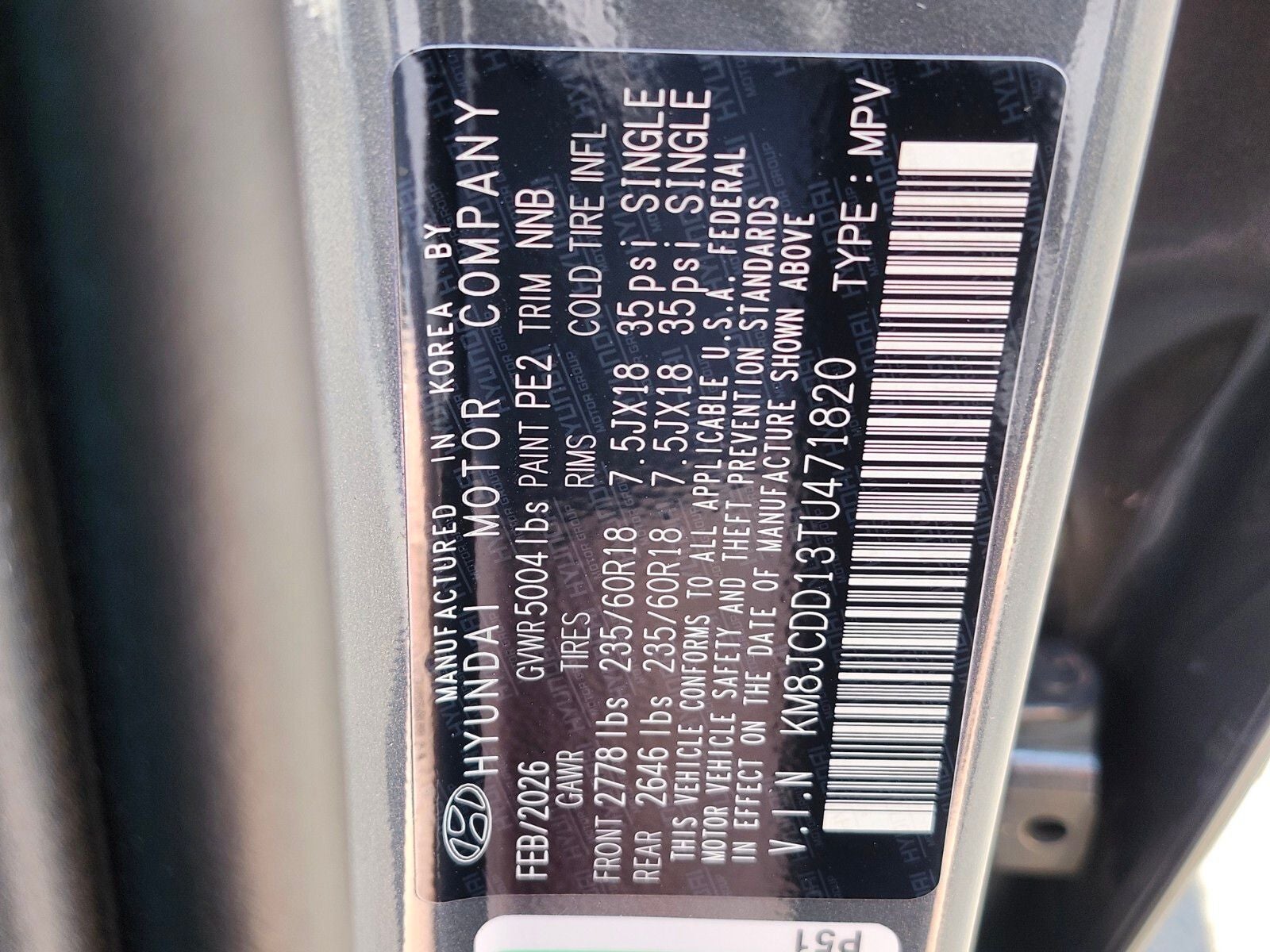 2026 Hyundai TUCSON HYBRID SEL Convenience