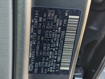 2026 Hyundai TUCSON HYBRID Limited