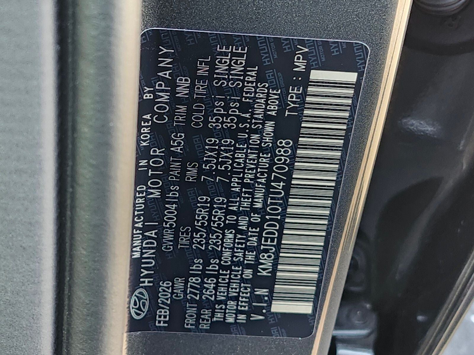 2026 Hyundai TUCSON HYBRID Limited