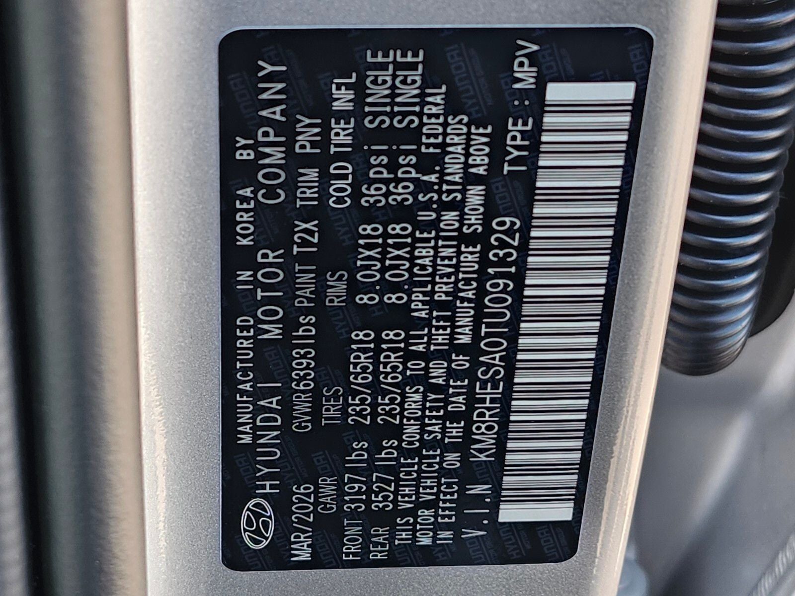 2026 Hyundai PALISADE HYBRID SEL Premium 8 Passenger