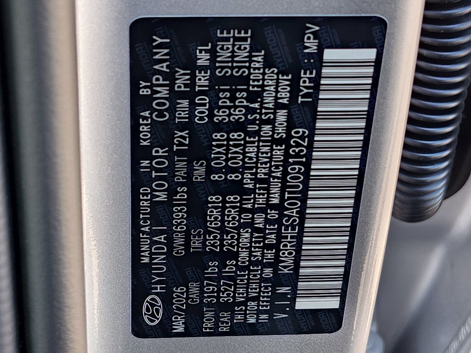 2026 Hyundai PALISADE HYBRID SEL Premium 8 Passenger