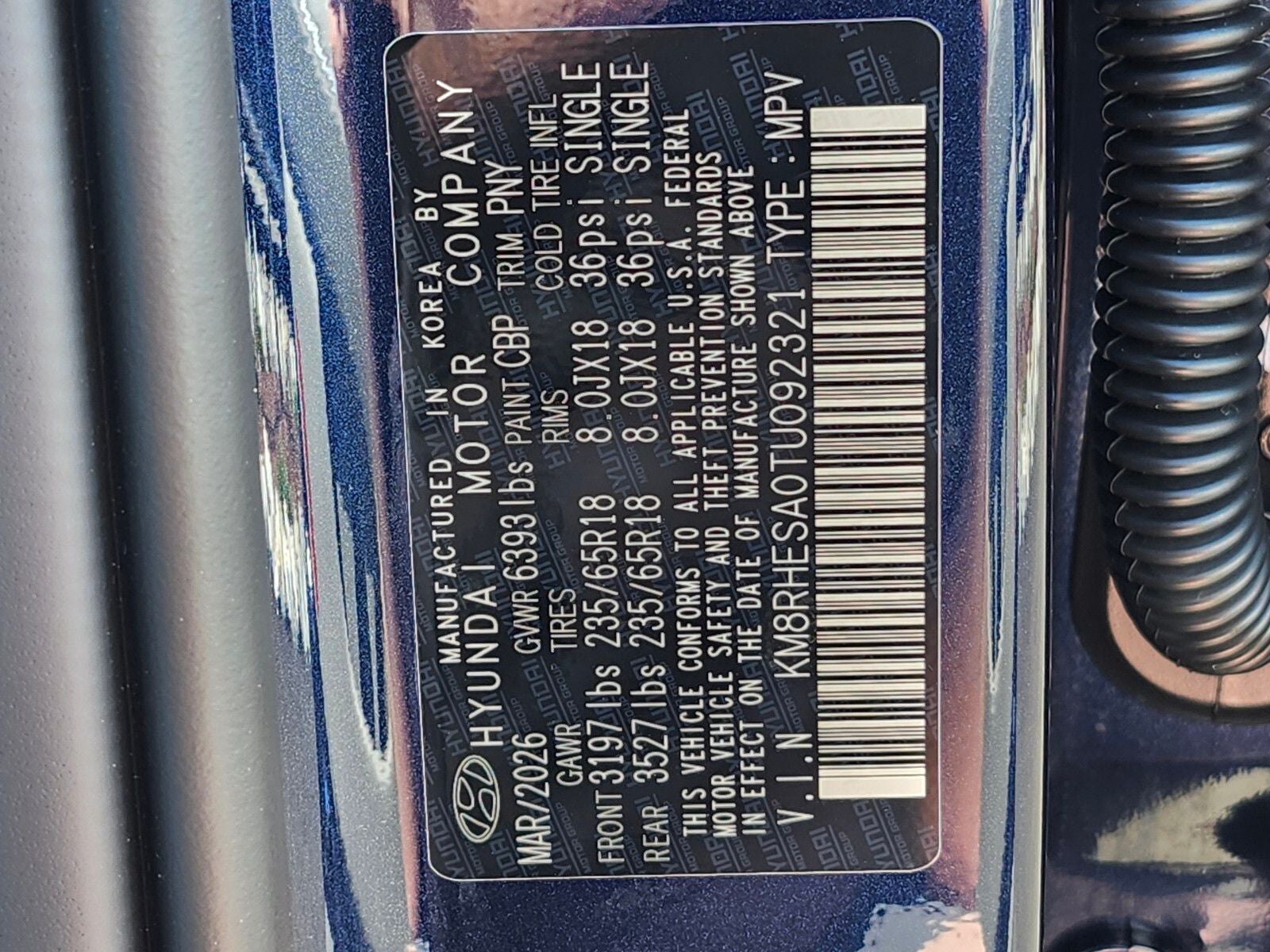 2026 Hyundai PALISADE HYBRID SEL Premium 7 Passenger