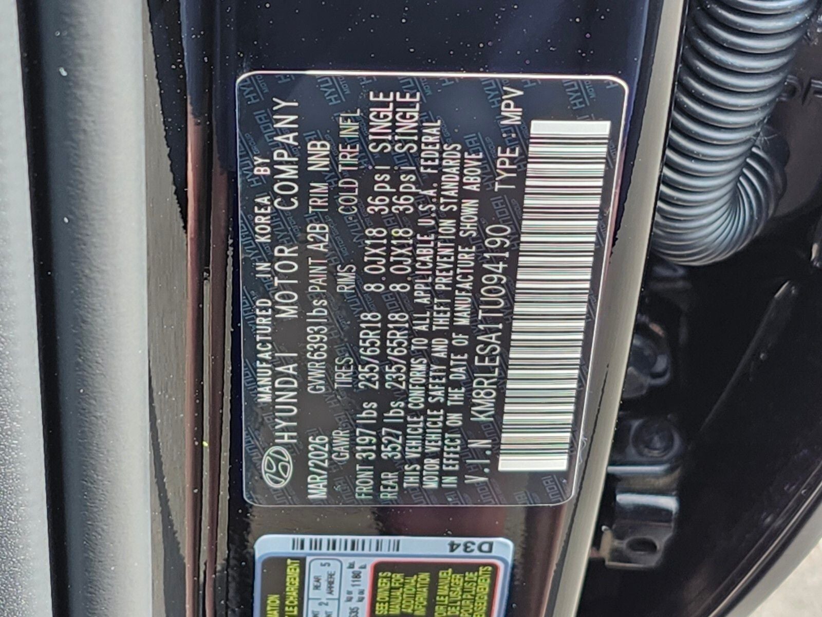 2026 Hyundai PALISADE HYBRID SEL 7 Passenger