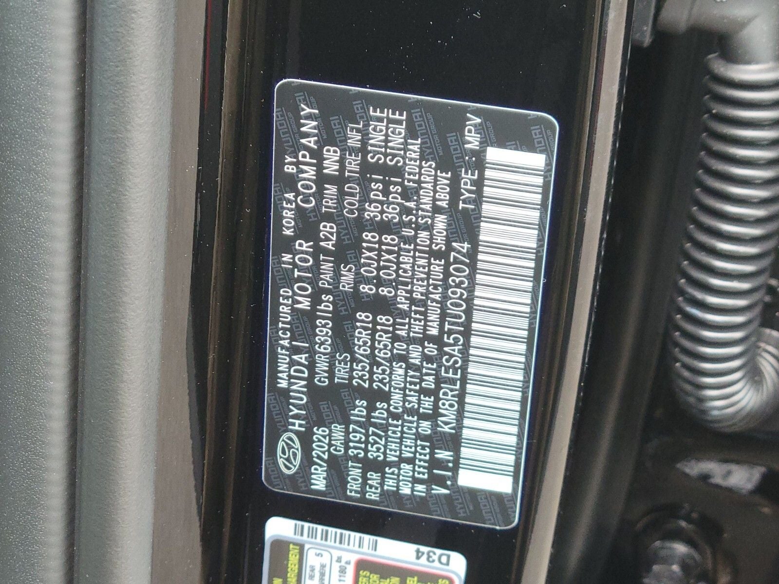 2026 Hyundai PALISADE HYBRID SEL 7 Passenger
