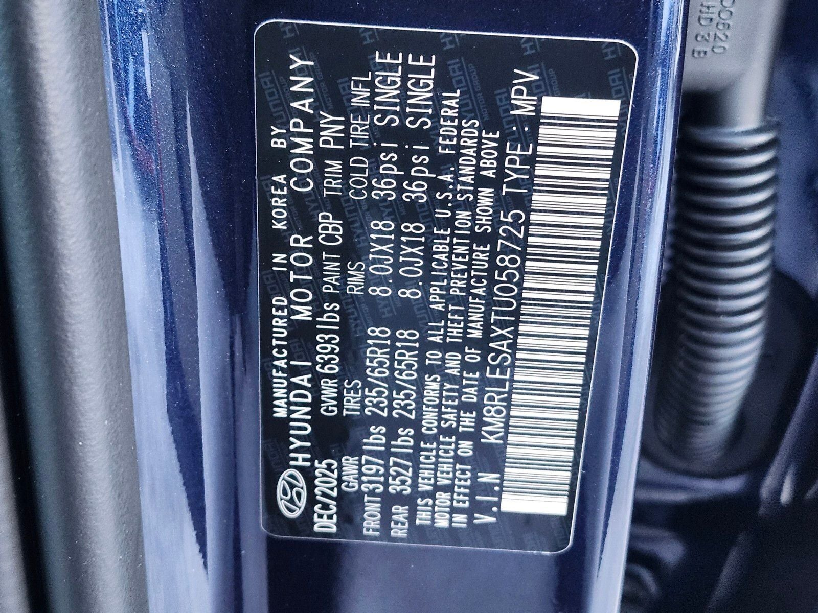 2026 Hyundai PALISADE HYBRID SEL 8 Passenger