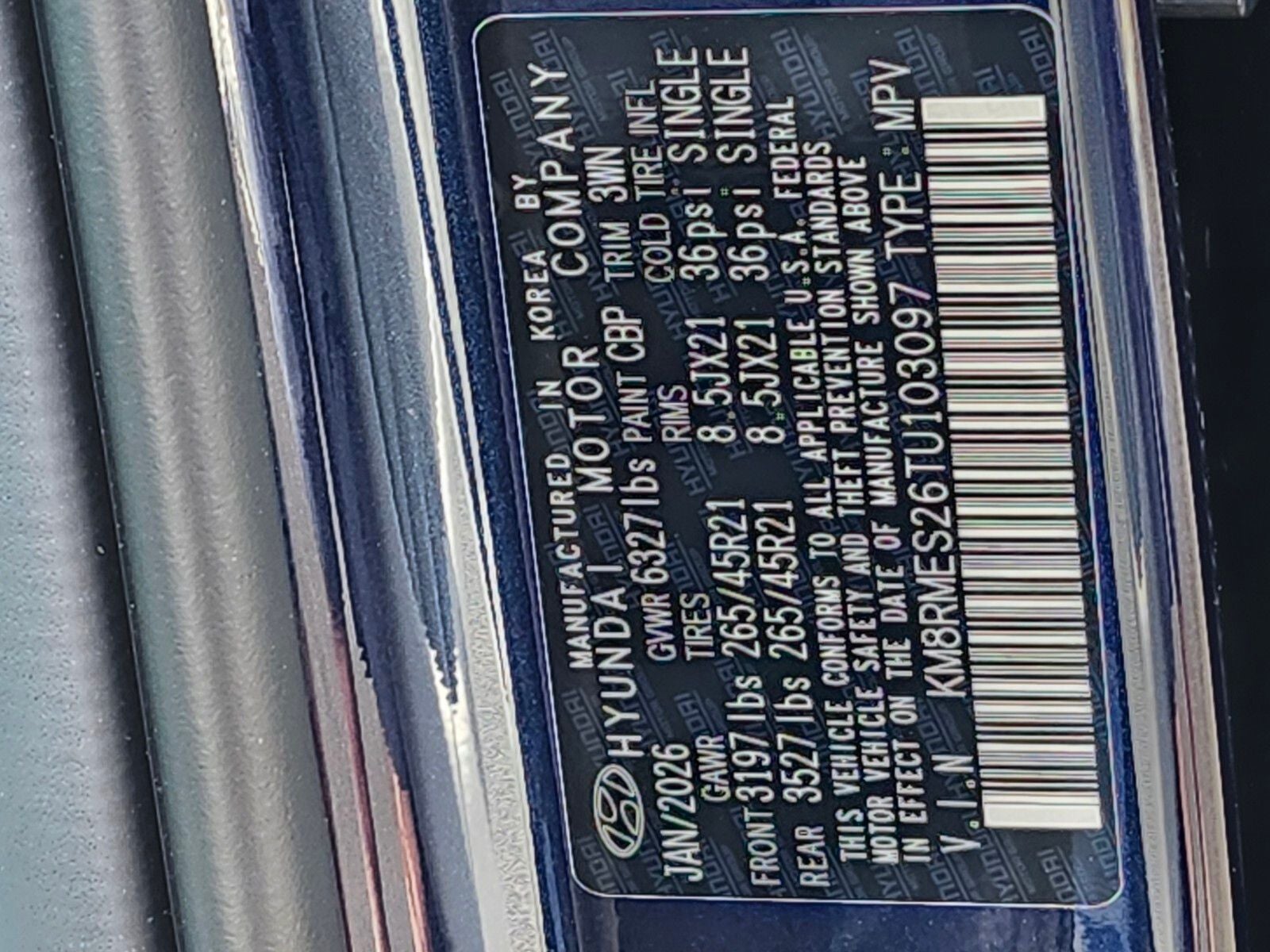2026 Hyundai PALISADE Calligraphy