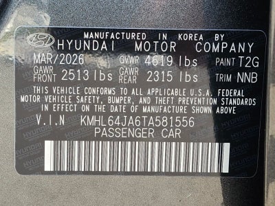2026 Hyundai SONATA SEL Sport
