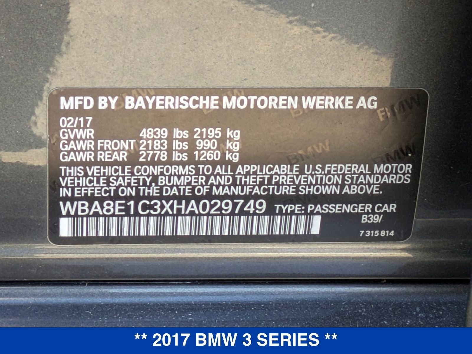 2017 BMW 3 Series 330e iPerformance