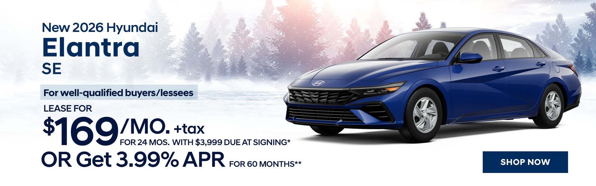 New 2026 Hyundai Elantra SE
