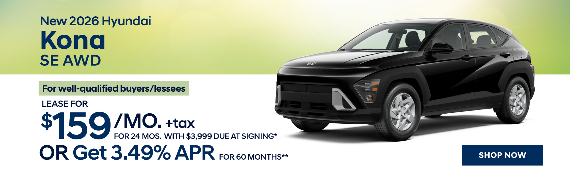 New 2026 Hyundai Kona SE AWD