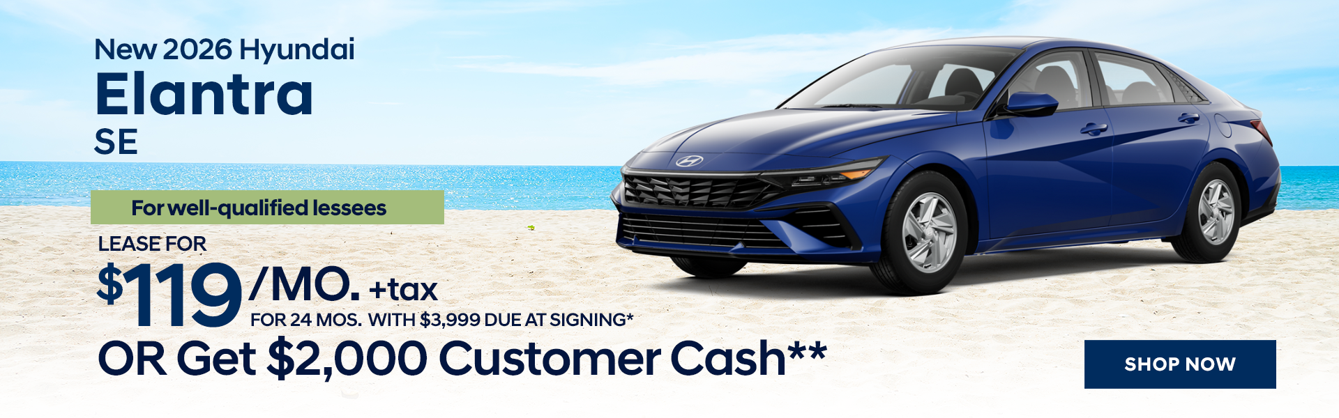 New 2026 Hyundai Elantra SE