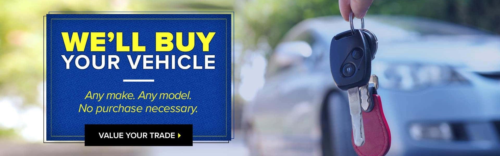 WE'LL BUY YOUR VEHICLE at Balise Hyundai of Fairfield in Fairfield CT