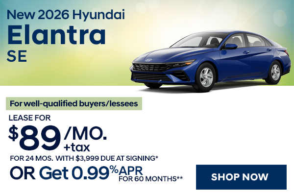 New 2026 Hyundai Elantra SE