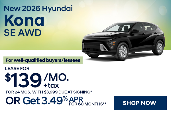 New 2026 Hyundai Kona SE AWD
