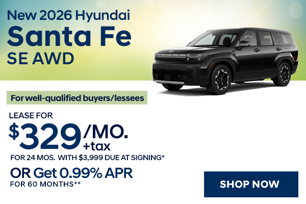 New 2026 Hyundai Santa Fe SE AWD