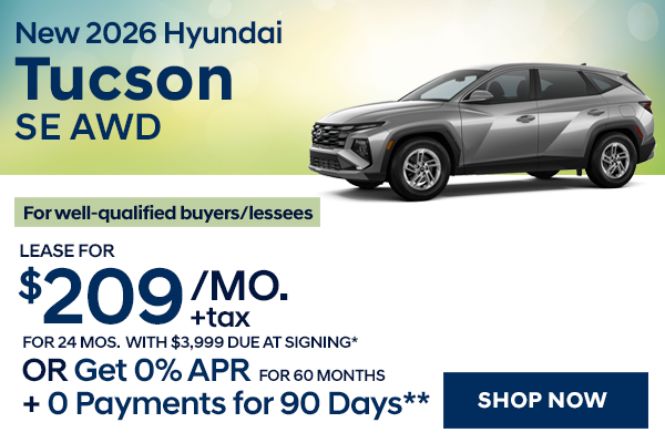 New 2026 Hyundai Tucson SE AWD