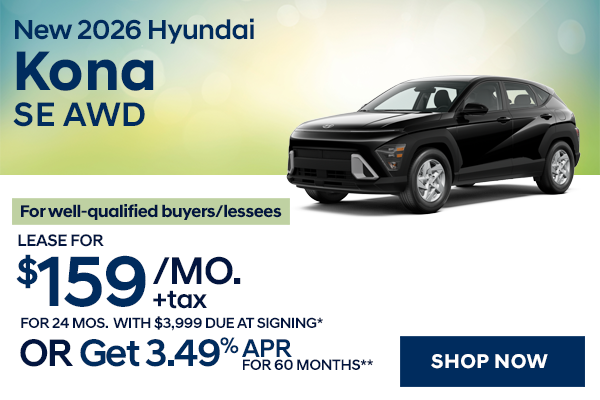 New 2026 Hyundai Kona SE AWD