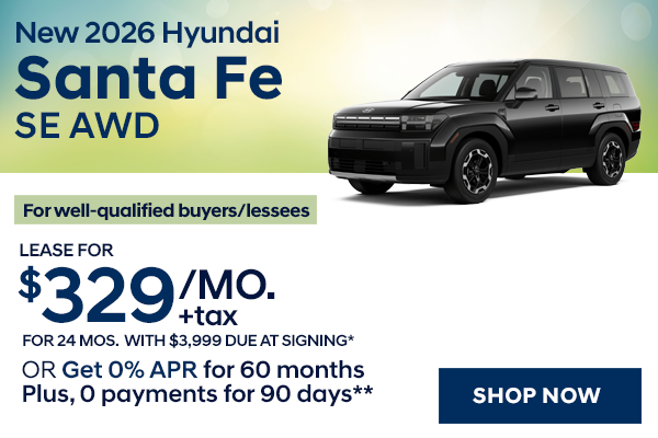 New 2026 Hyundai Santa Fe SE AWD