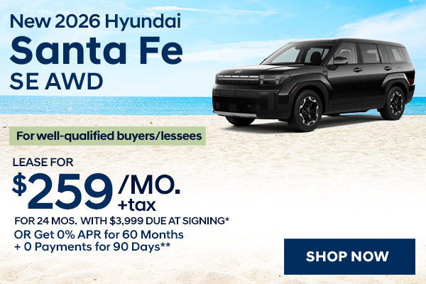 New 2026 Hyundai Santa Fe SE AWD