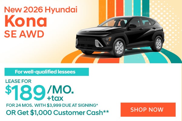 New 2026 Hyundai Kona SE AWD