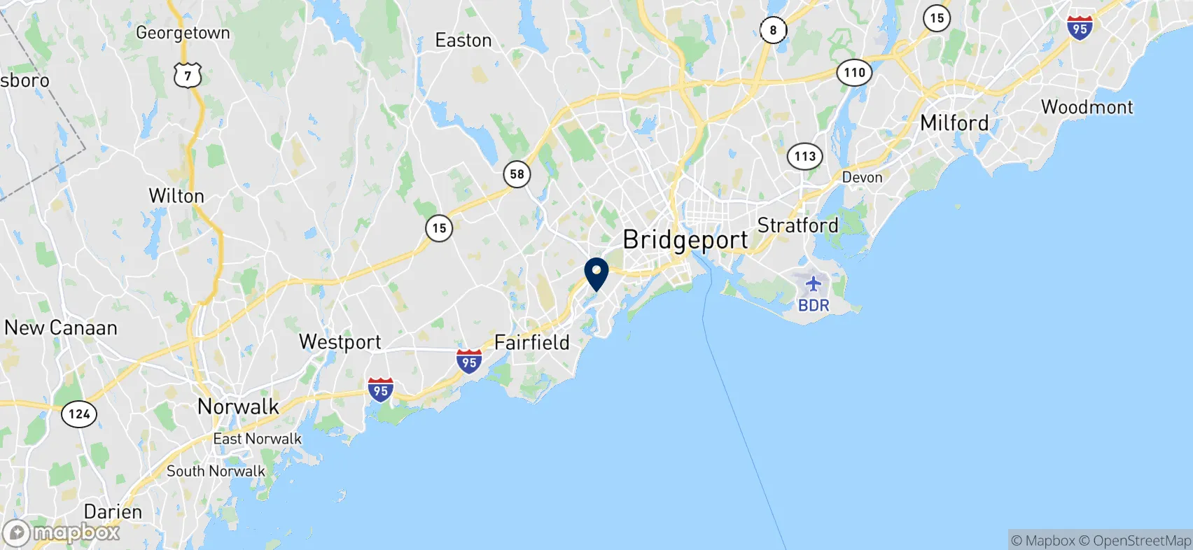 Balise Hyundai of Fairfield in Fairfield CT map